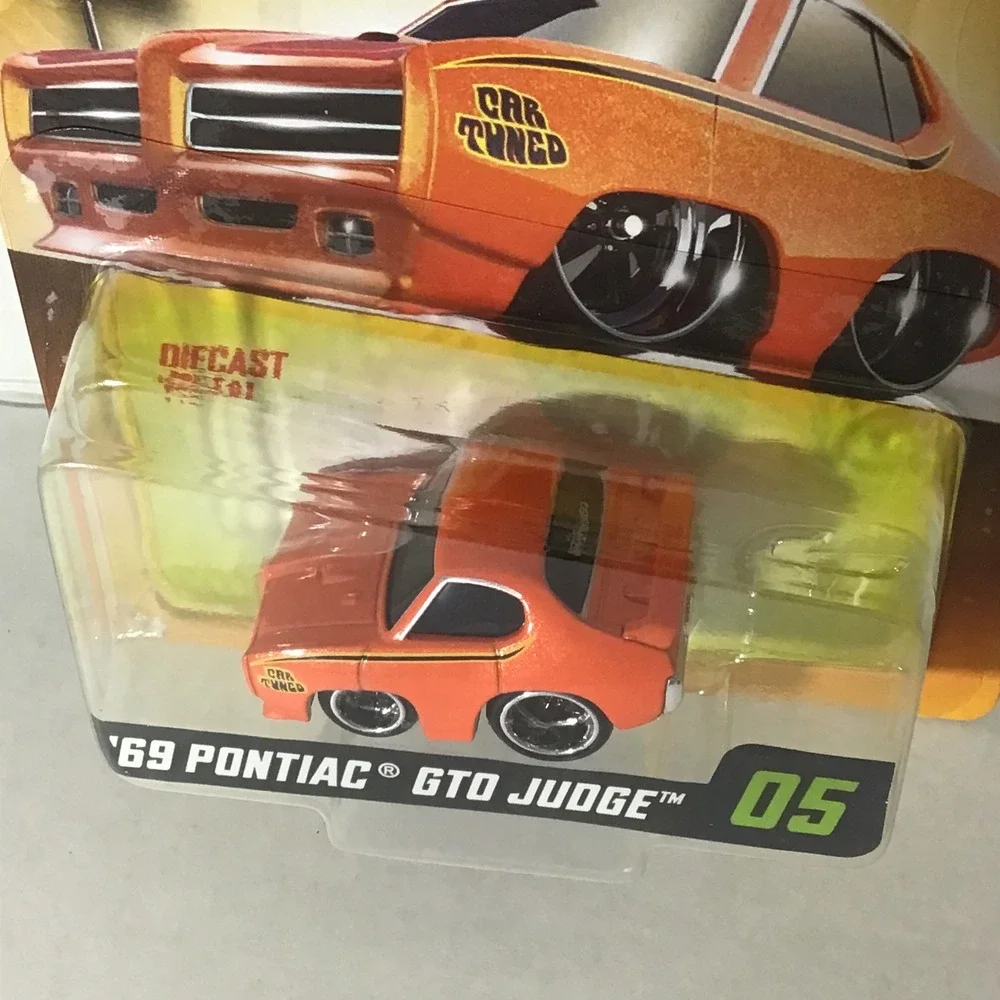 CarTuned Series 6 69 Pontiac GTO Judge Orange Diecast‎ Muscle Car 05 MGA NEW